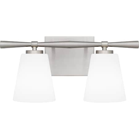 Quoizel Brindley Bath 2 Lights Brushed Nickel BID8616BN